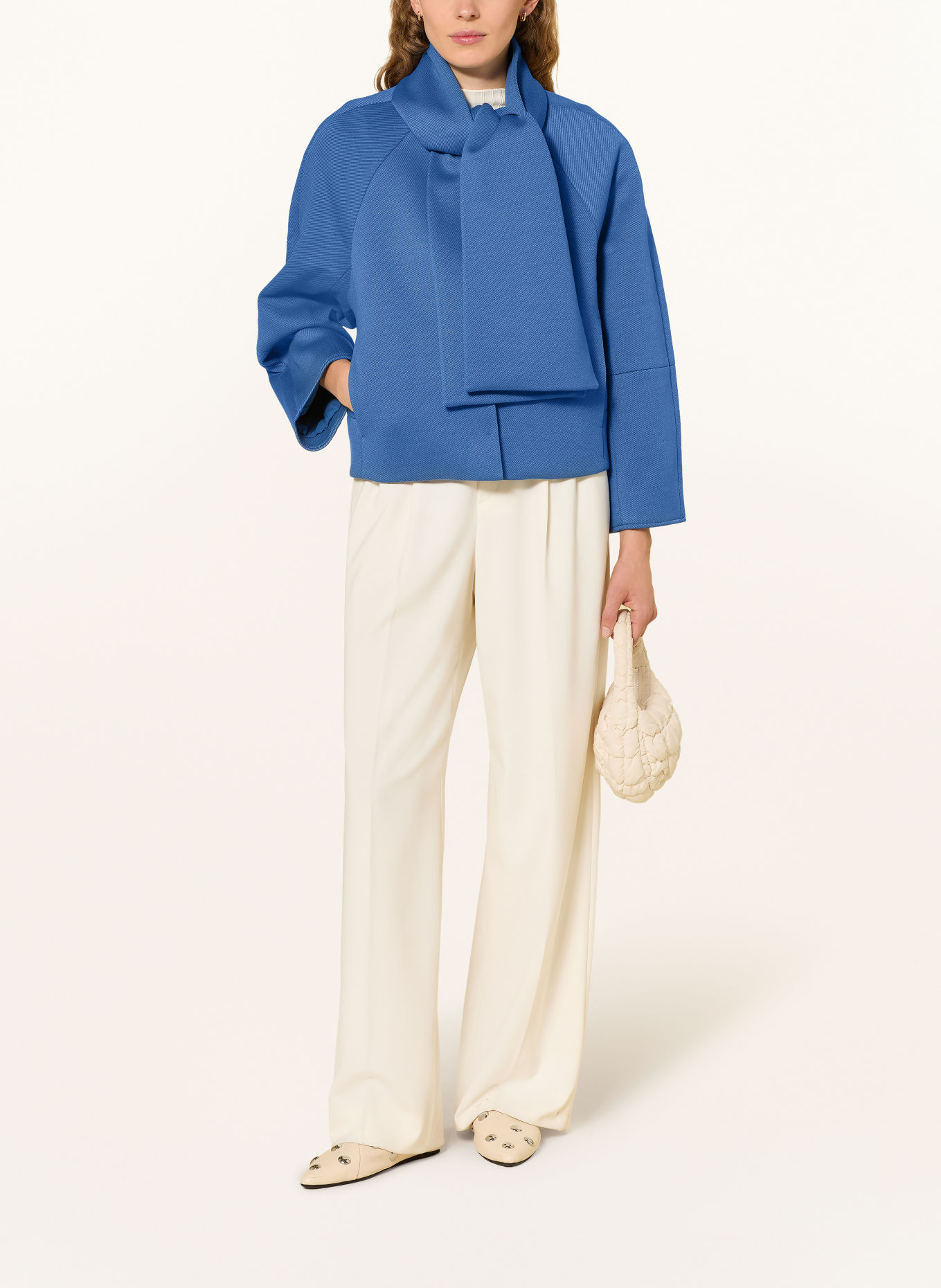Rich & Royal Jas met afneembare Sjaal: BLAUW