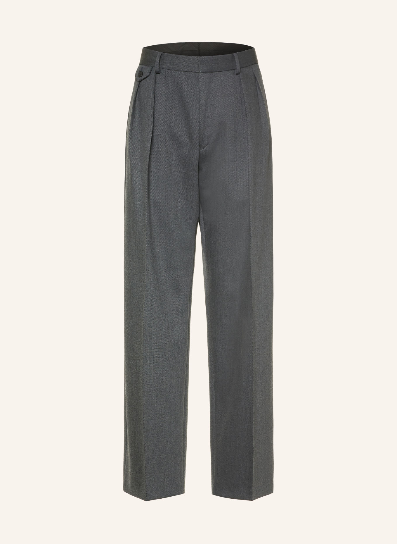 BOSS Pantalon 2PLT Loose Fit: 030 MEDIUM GREY