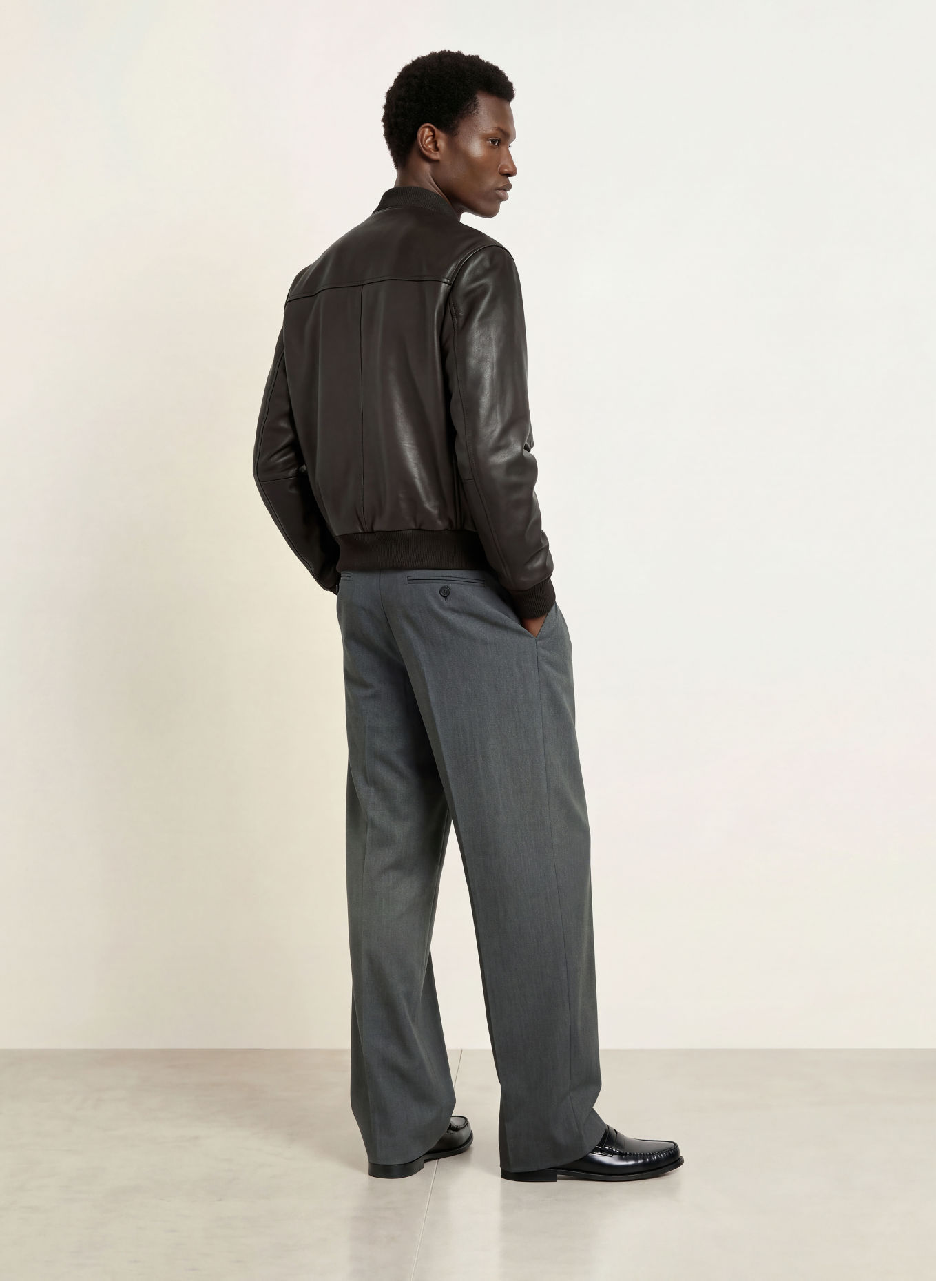 BOSS Pantalon 2PLT Loose Fit: 030 MEDIUM GREY