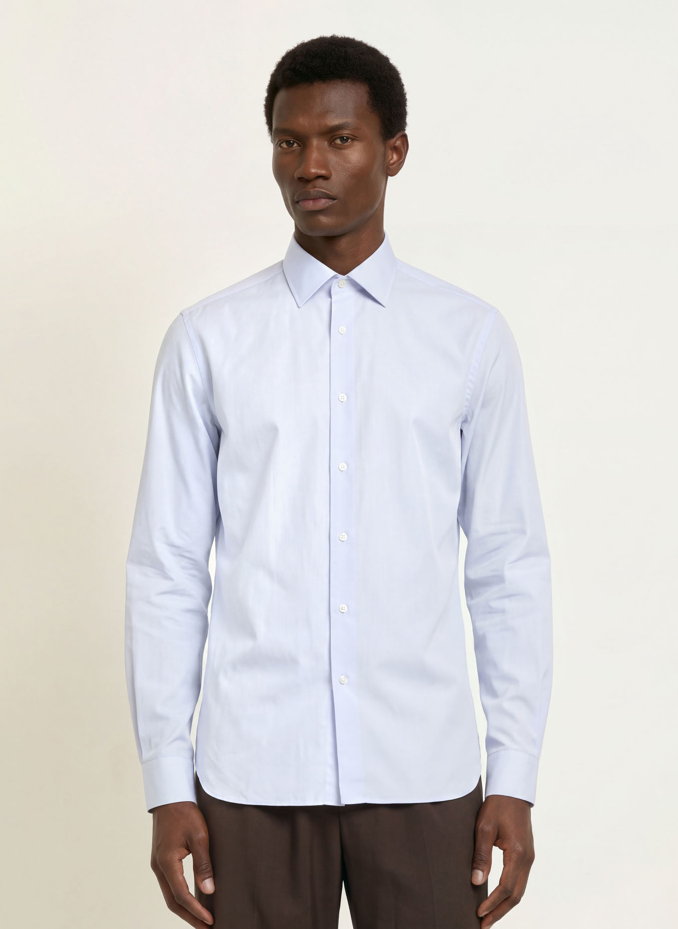 BOSS Overhemd DAVID Regular Fit met extra lange mouwen: BLAUW / WIT