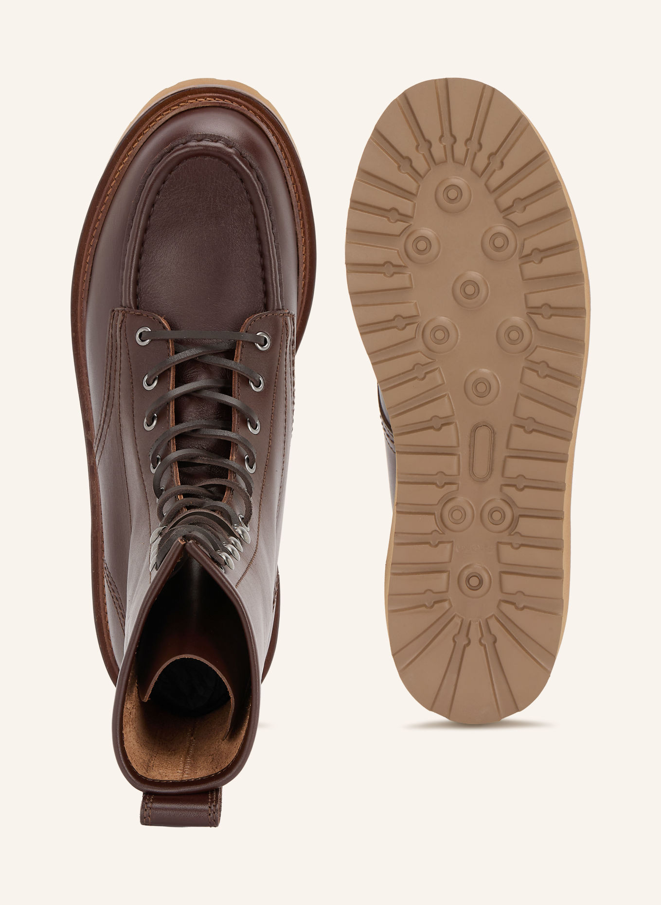 BOSS KEATON Lace-up boots: DARK BROWN