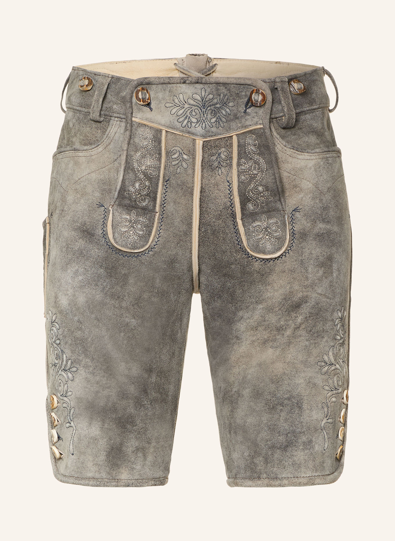 BECKERT Traditionele lederhose CHAMPION: BLAUW / CRÈME