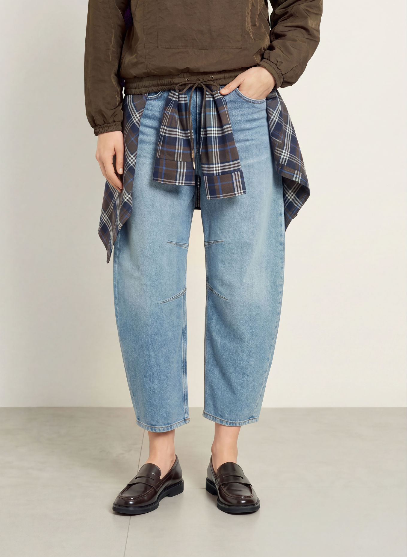 10DAYS Barrel Jeans: 1225 Blue Denim