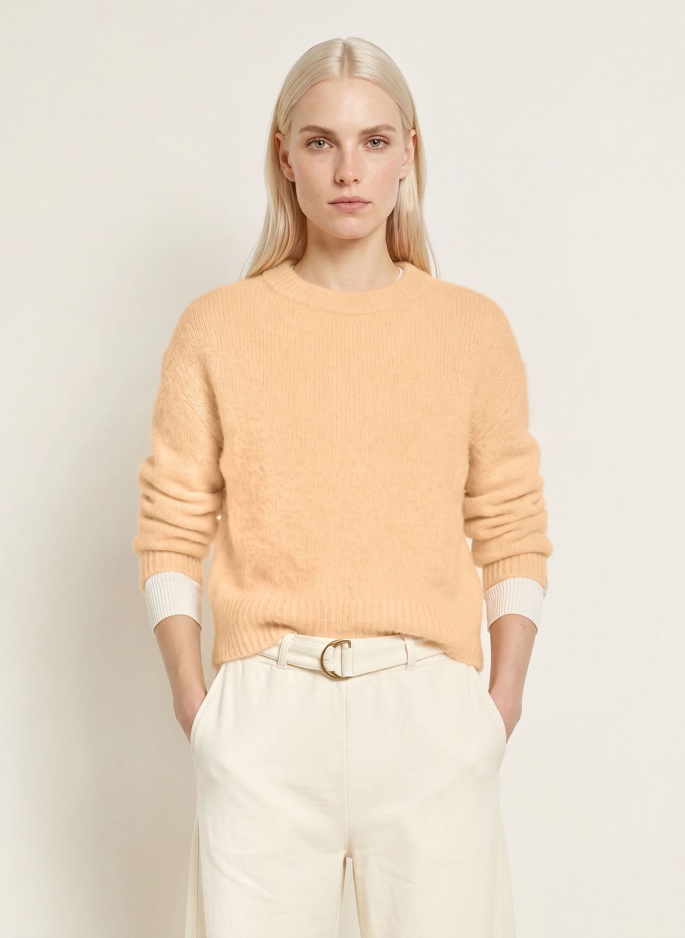 10DAYS Sweter z alpaki: JASNOPOMARAŃCZOWY
