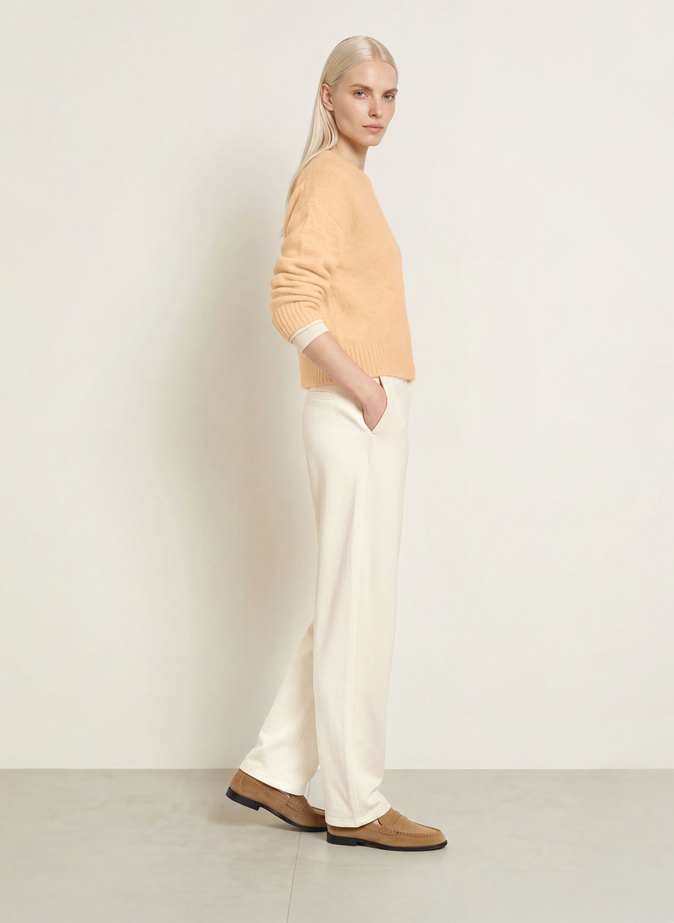 10DAYS Sweter z alpaki: JASNOPOMARAŃCZOWY