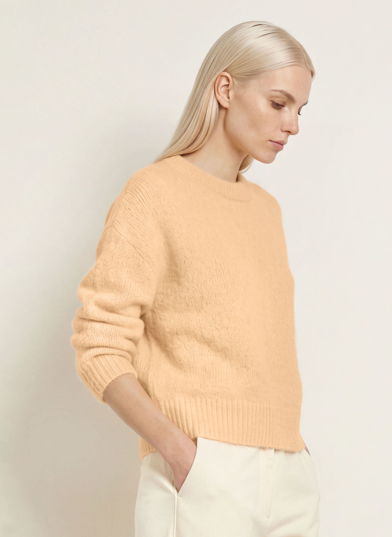 10DAYS Sweter z alpaki: JASNOPOMARAŃCZOWY