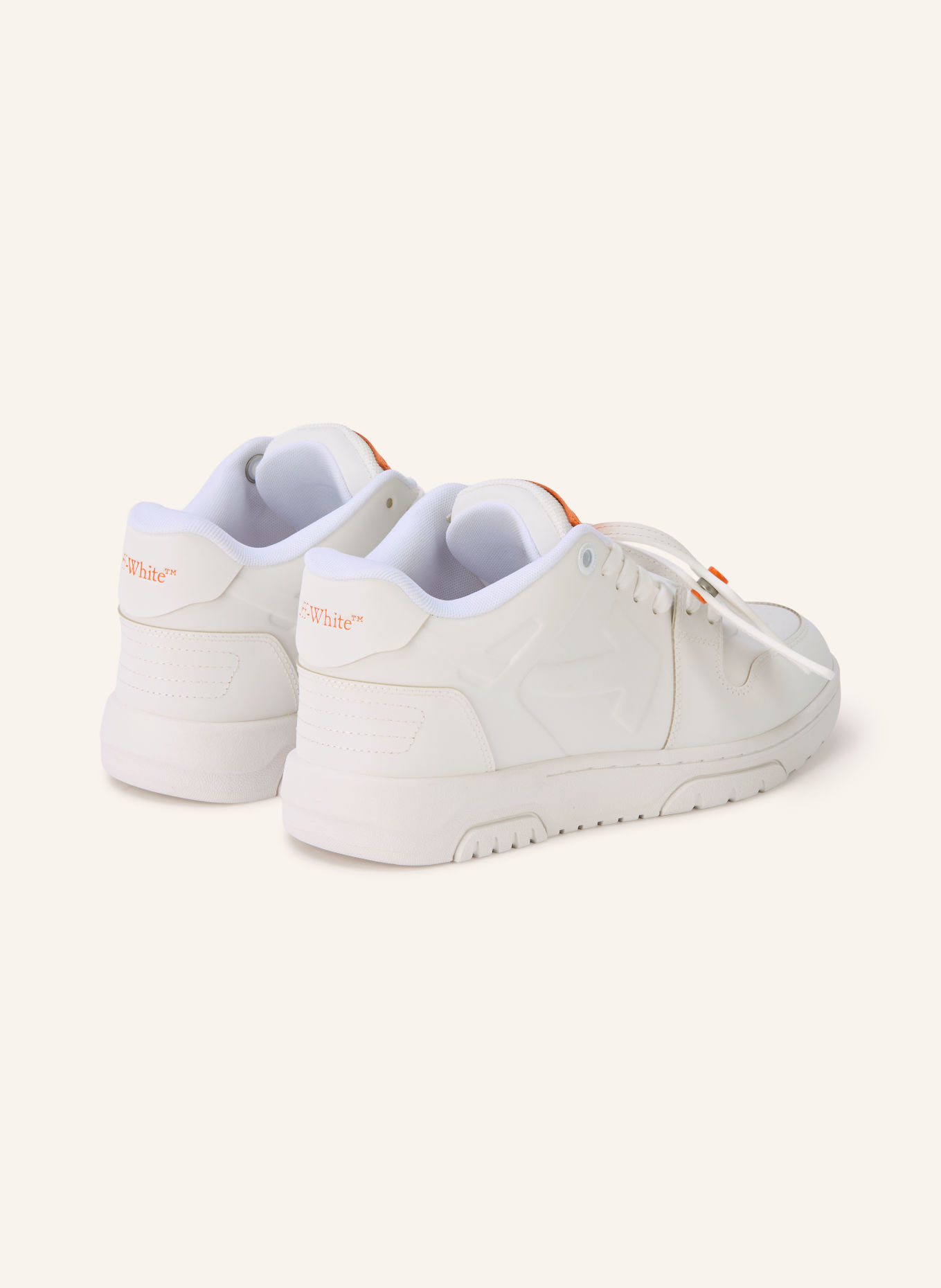 Off-White Sneakersy OUT OF OFFICE: BIAŁY / JASKRAWY POMARAŃCZOWY
