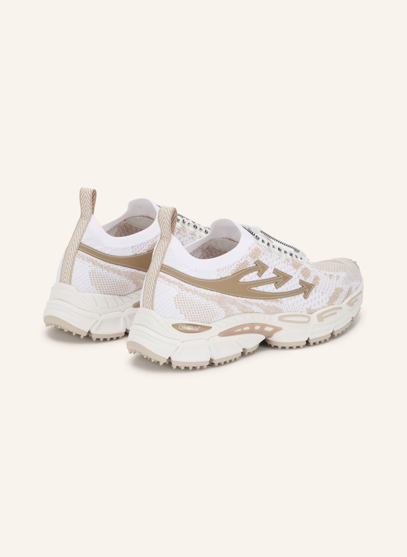 Off-White Sneakersy BE RIGHT BACK: BIAŁY / BEŻOWY / SZAROBRĄZOWY
