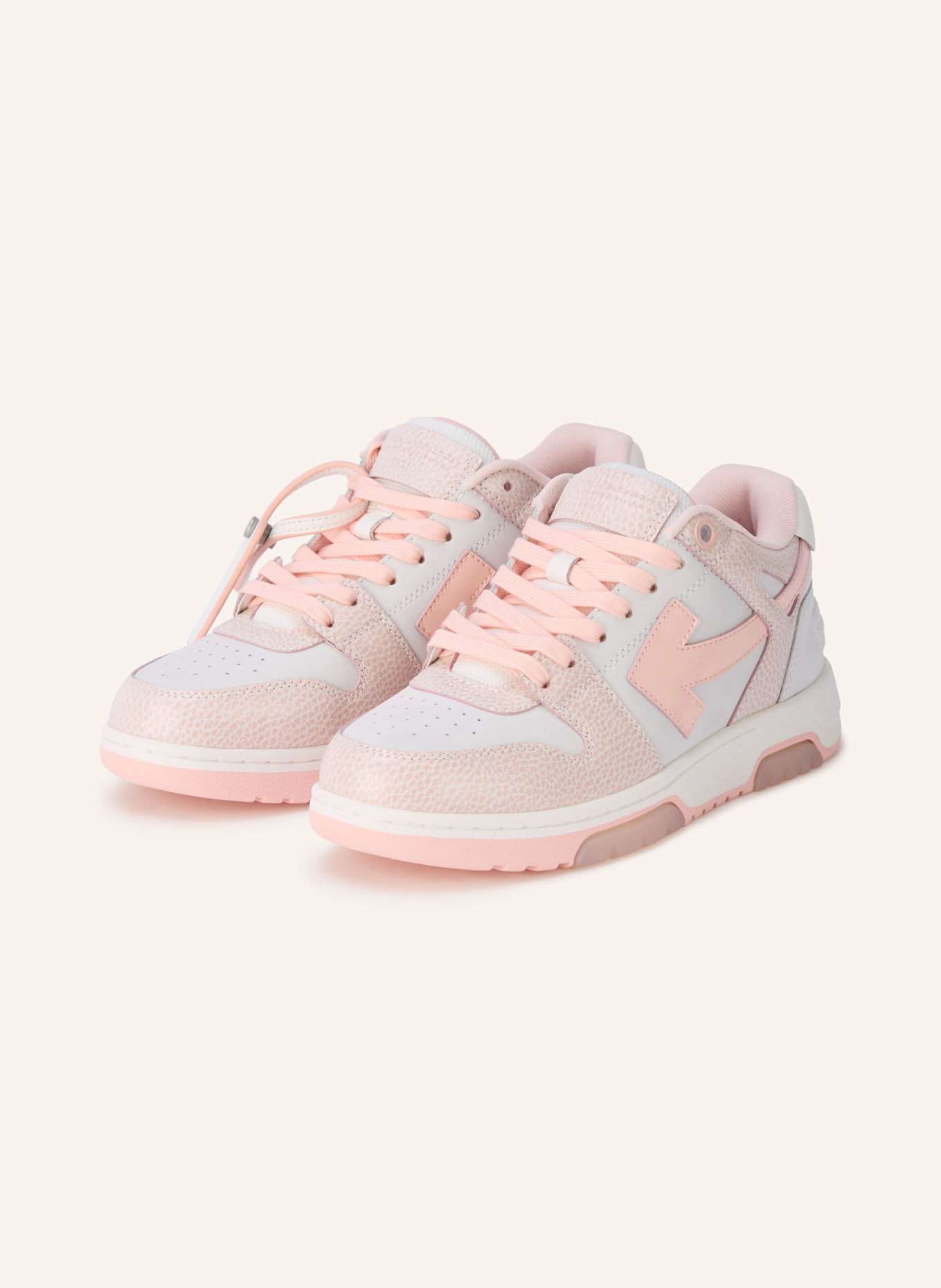 Off-White Sneakersy OUT OF OFFICE: BIAŁY / RÓŻOWY