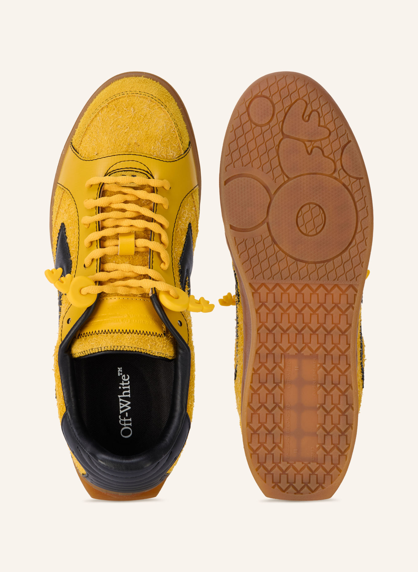 Off-White Sneaker END OF PLAY: GELB / SCHWARZ