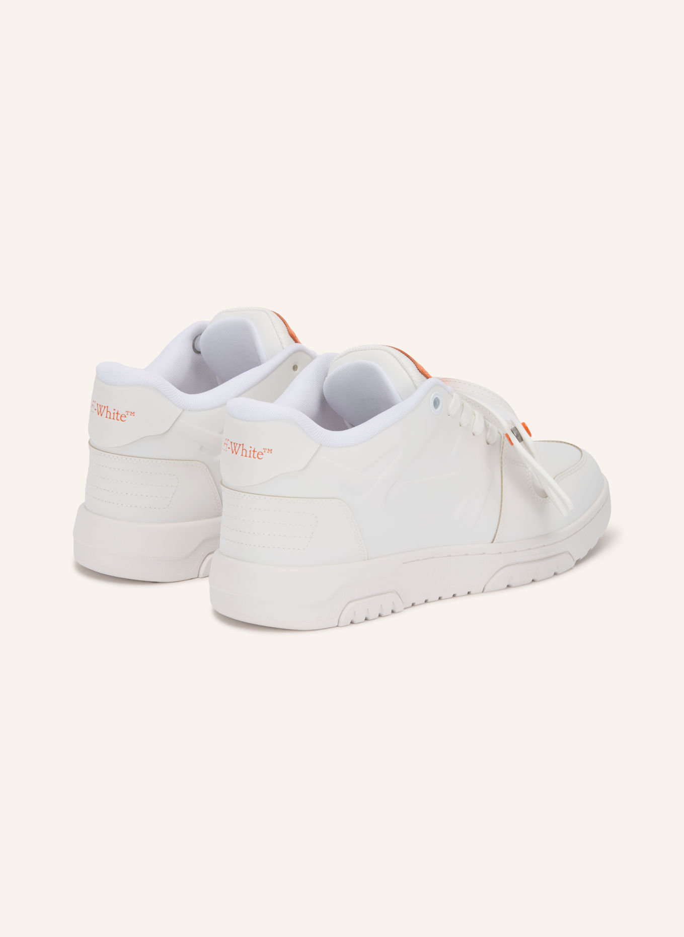 Off-White Sneakersy OUT OFFICE: BIAŁY / POMARAŃCZOWY