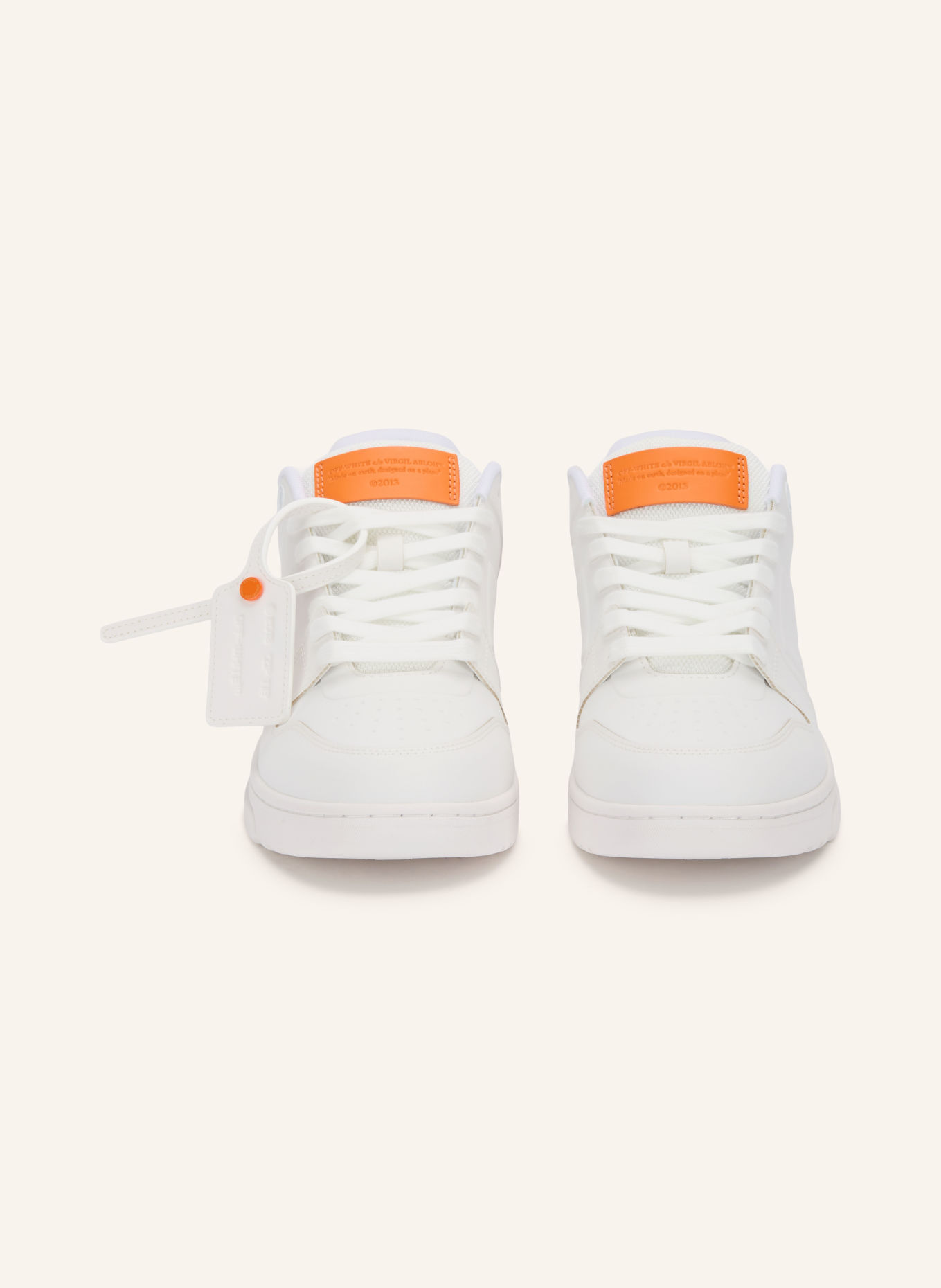Off-White Sneakersy OUT OFFICE: BIAŁY / POMARAŃCZOWY
