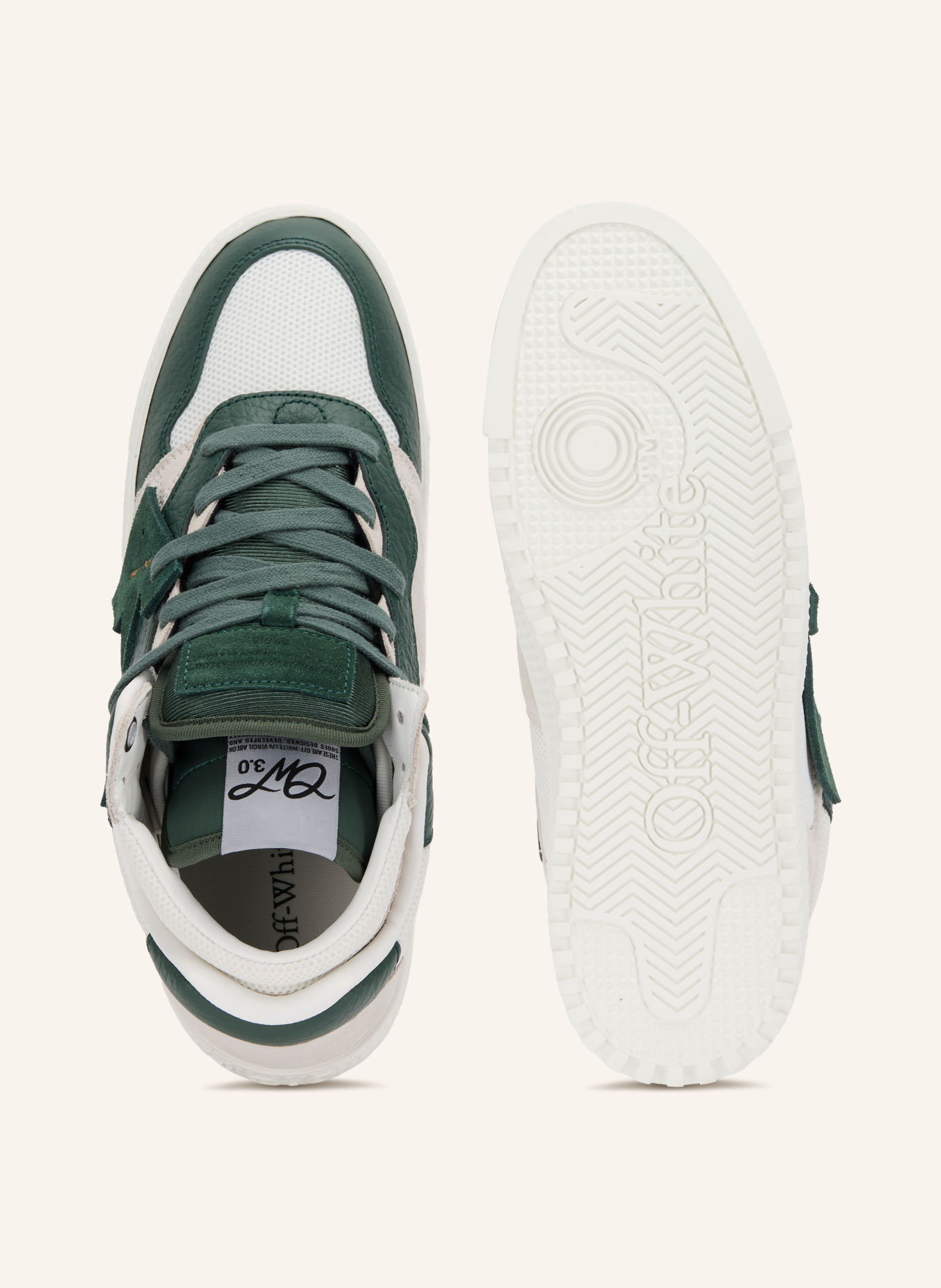 Off-White Sneakersy FLOATING ARROW 3.0: CIEMNOZIELONY / BIAŁY