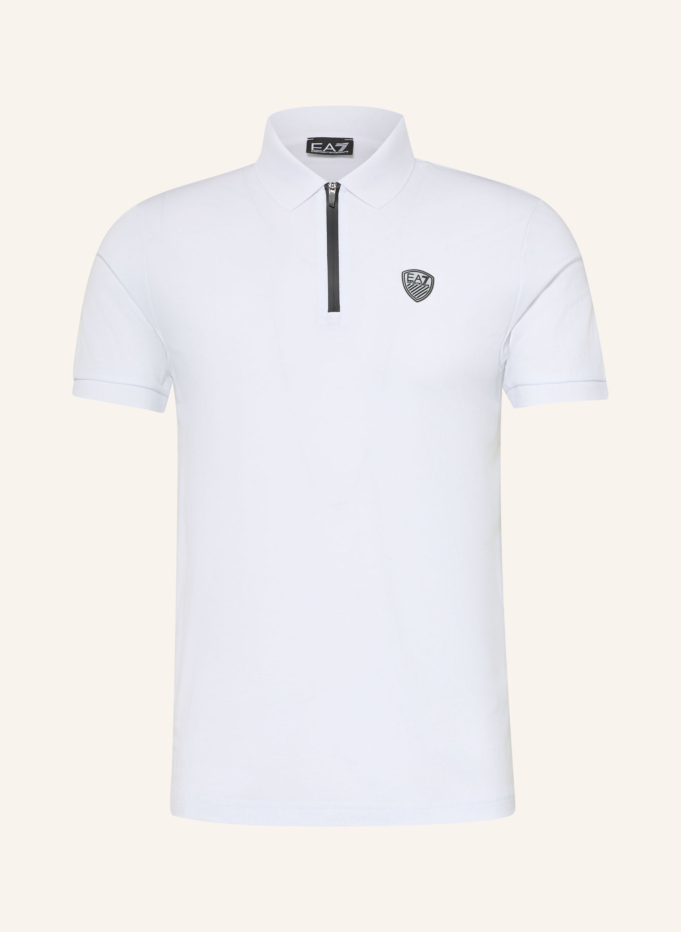 EA7 EMPORIO ARMANI Jersey-poloshirt TRAIN: WIT