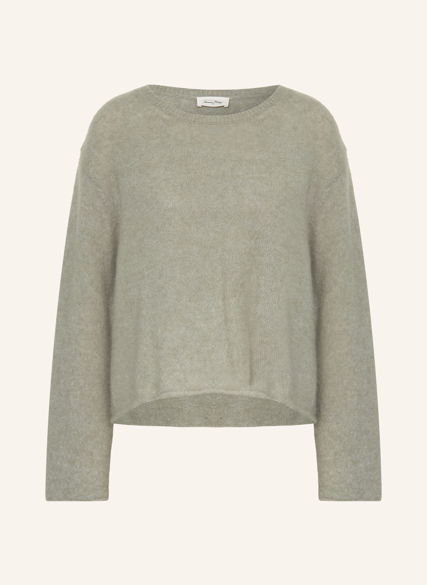 American Vintage VITOW Sweater with Alpaca: KHAKI