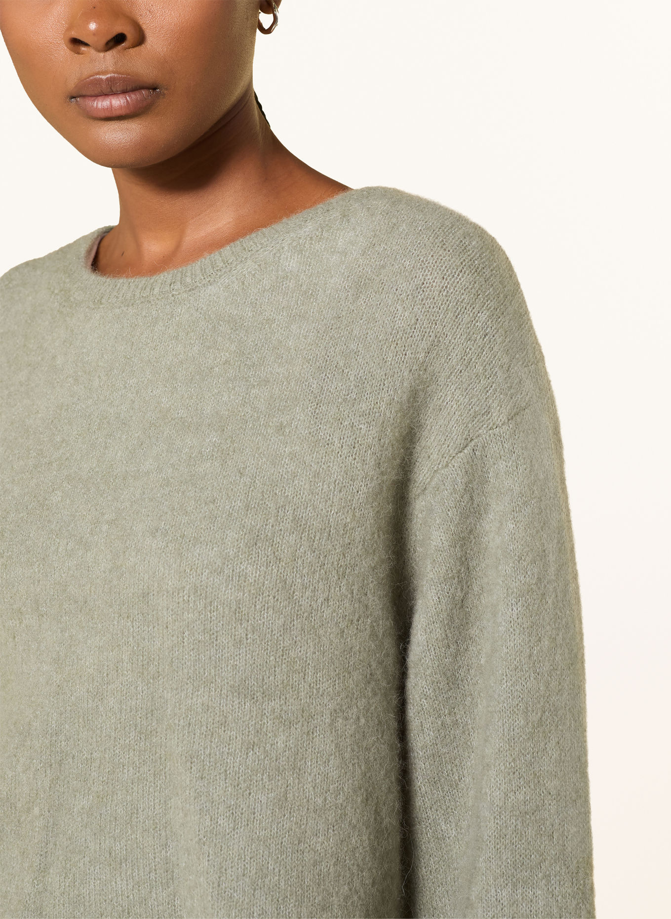 American Vintage VITOW Sweater with Alpaca: KHAKI