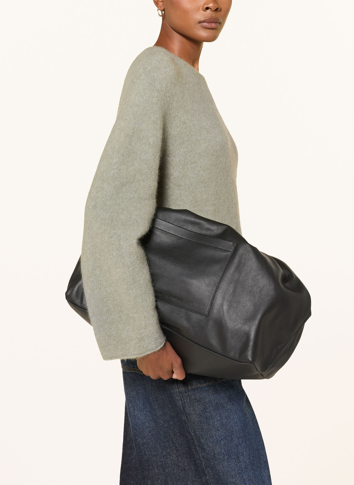 American Vintage VITOW Sweater with Alpaca: KHAKI