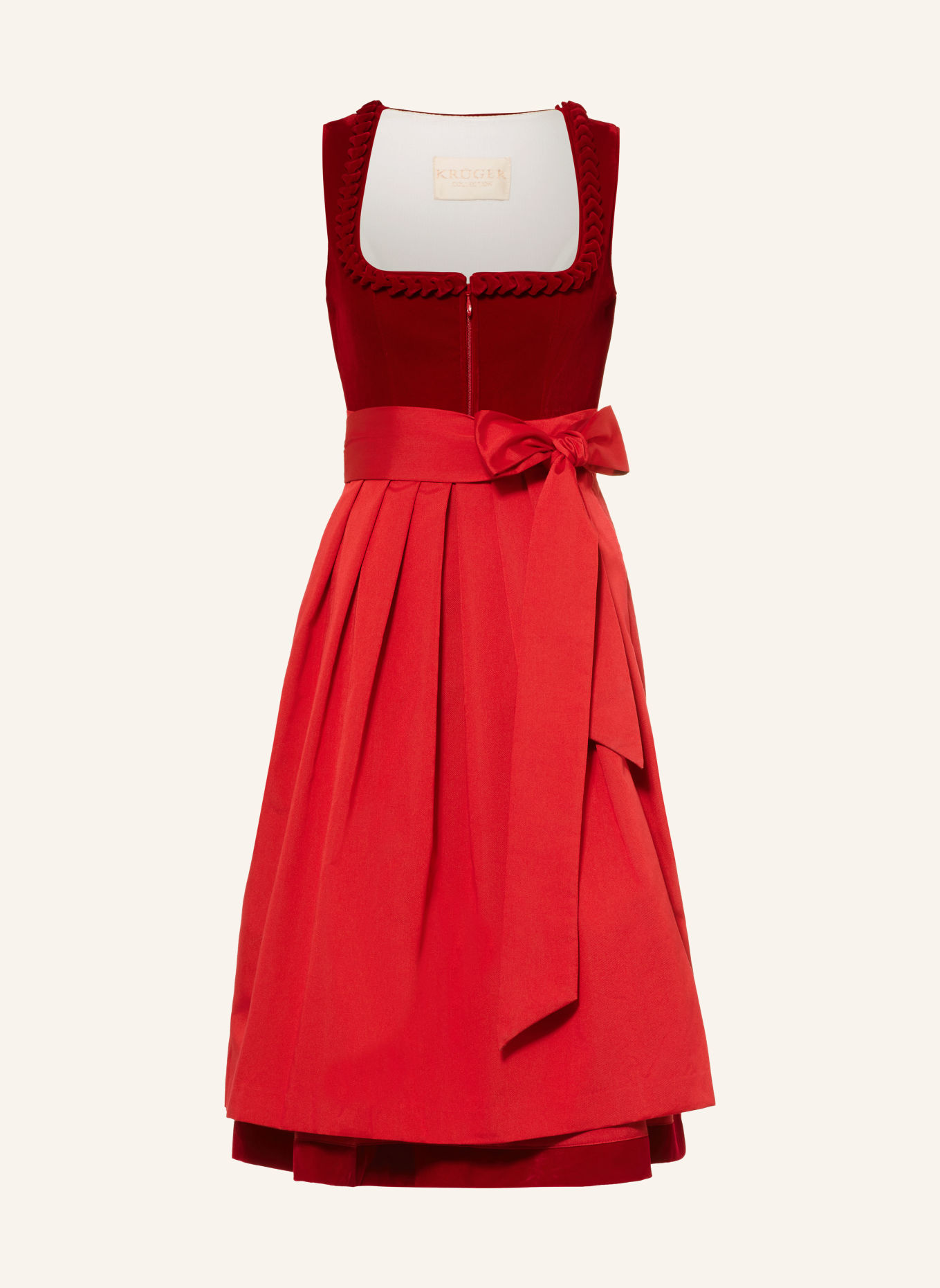 KRÜGER Dirndl YLINA: DUNKELROT / ROT