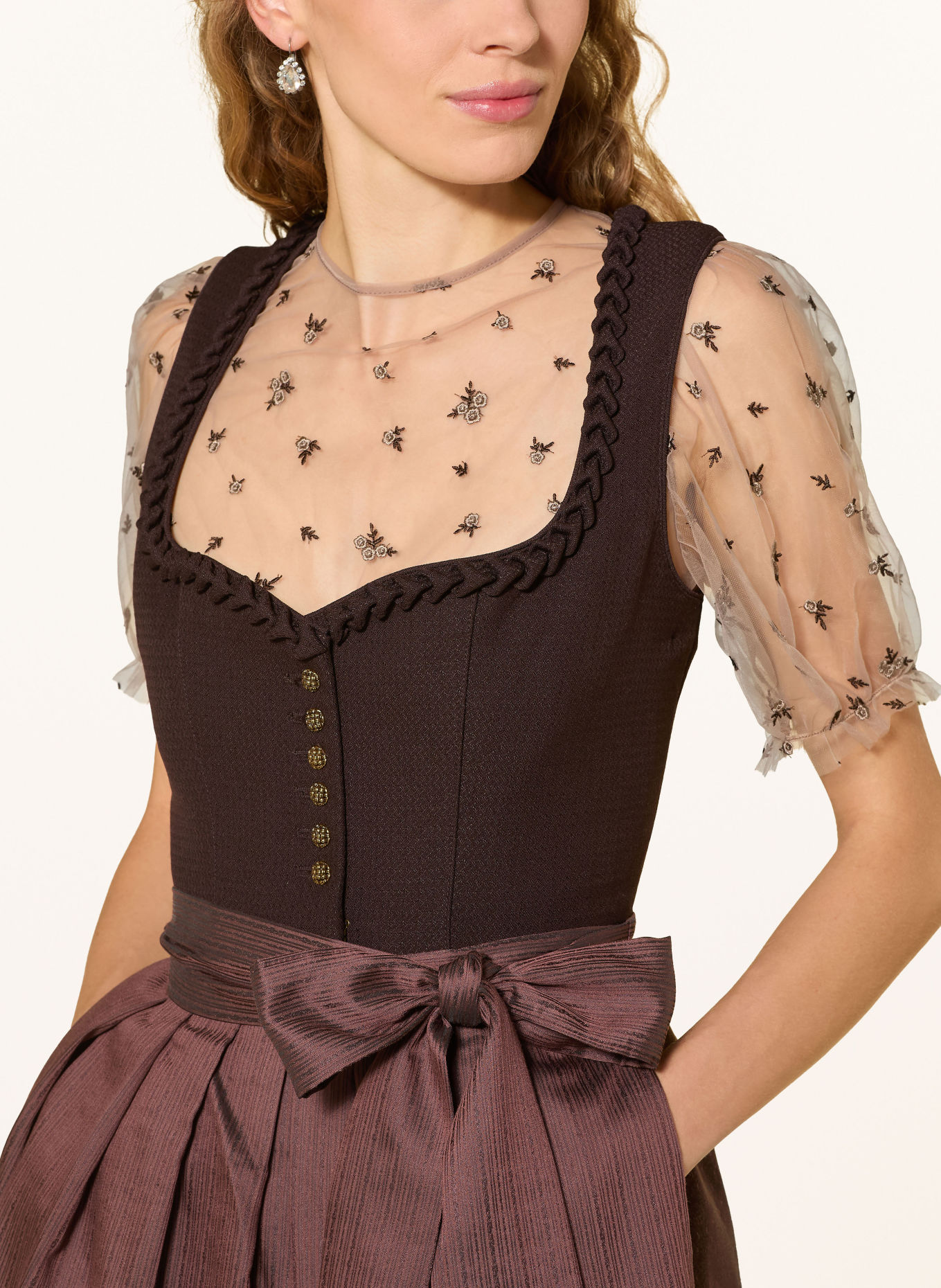 KRÜGER ORLINAE Dirndl: DARK RED