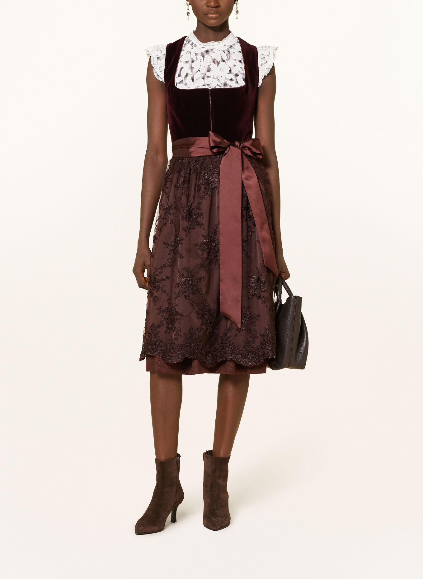 KRÜGER Dirndl TANYA: DUNKELROT / DUNKELLILA