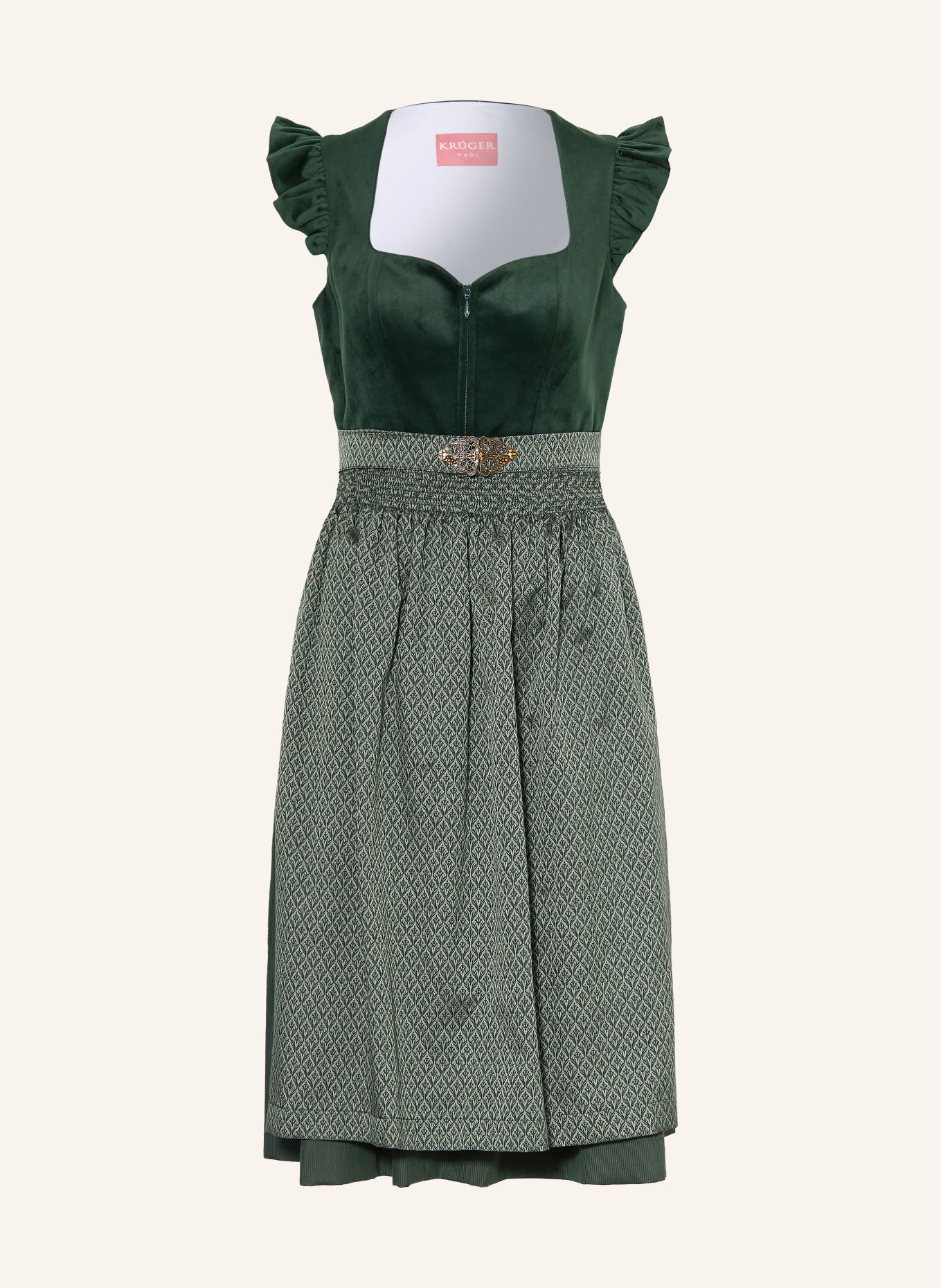 KRÜGER Dirndl KALENIA: DUNKELGRÜN / GRÜN