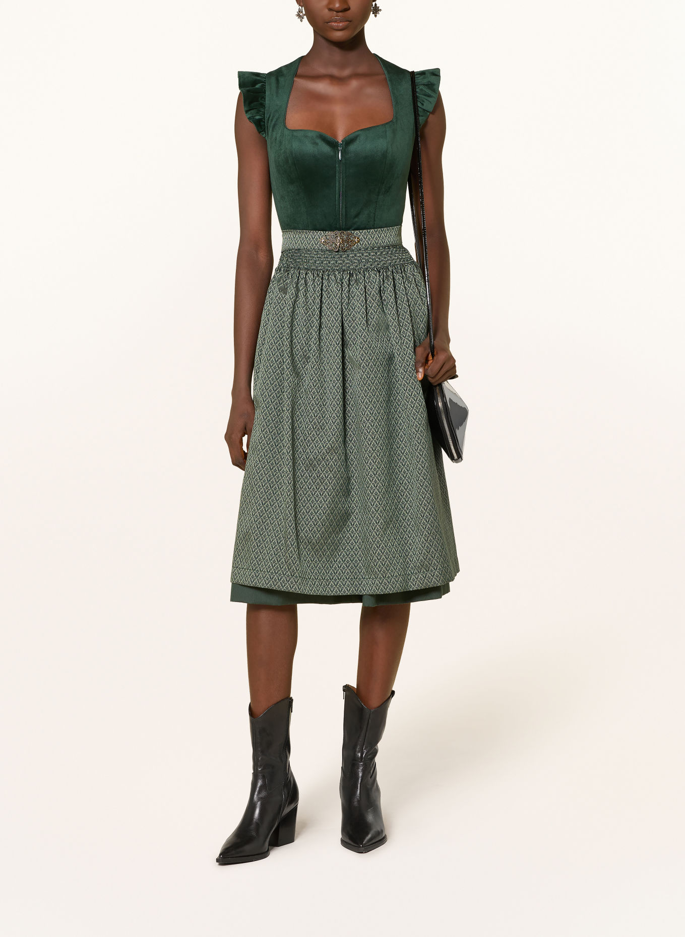 KRÜGER Dirndl KALENIA: DUNKELGRÜN / GRÜN