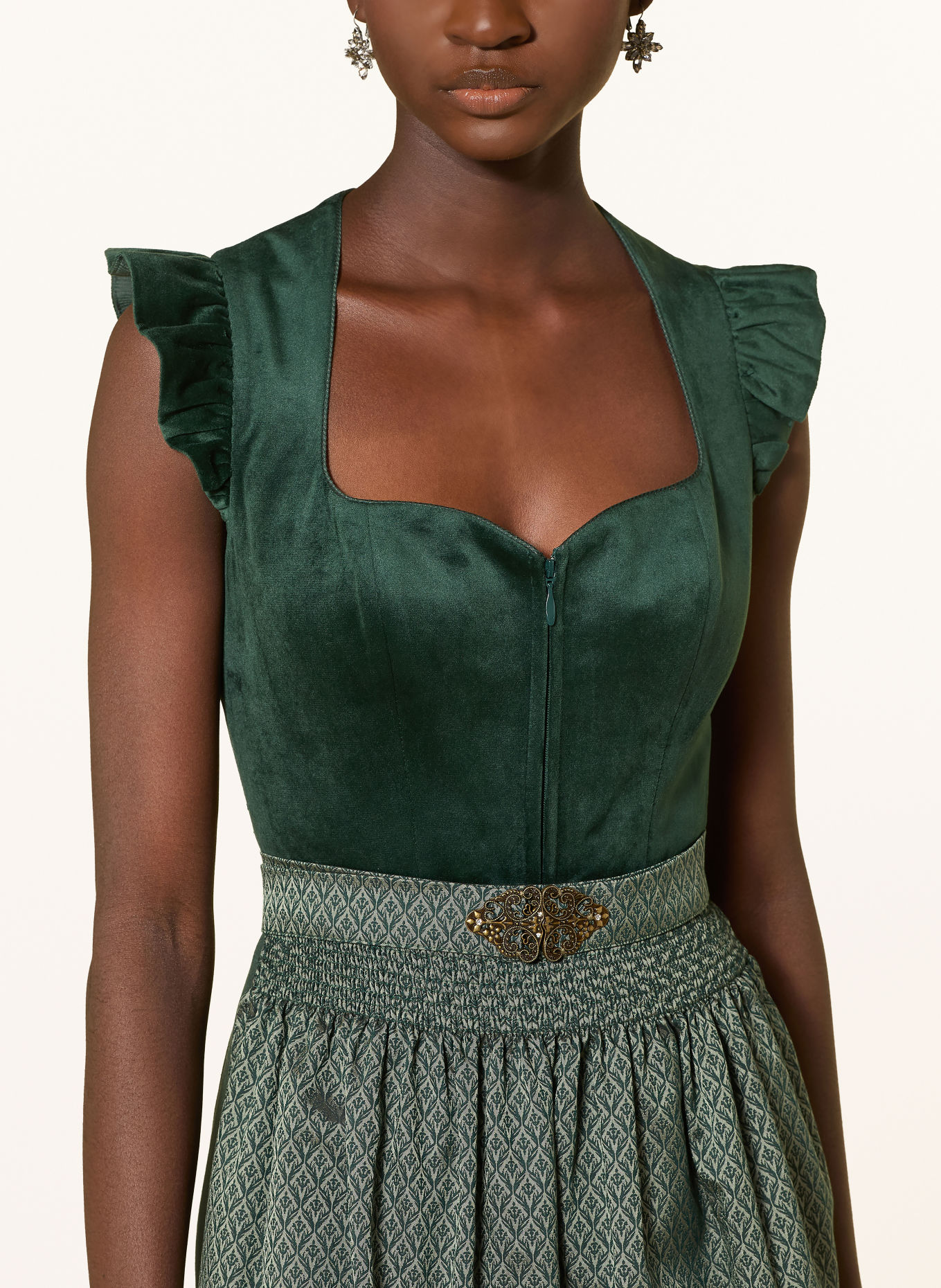 KRÜGER Dirndl KALENIA: DUNKELGRÜN / GRÜN