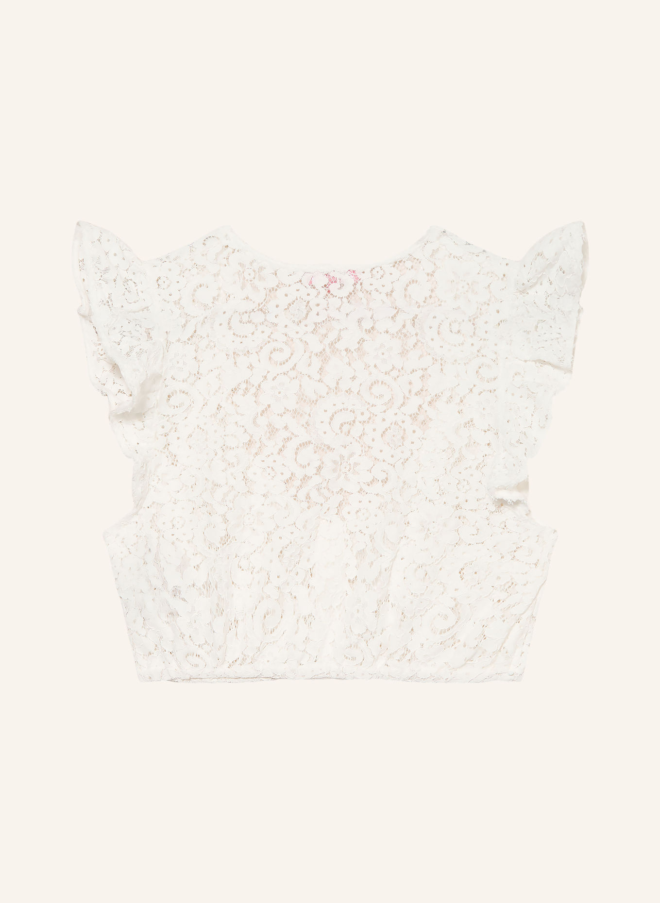 KRÜGER Blouse Dirndl HANNELIE en dentelle: BLANC