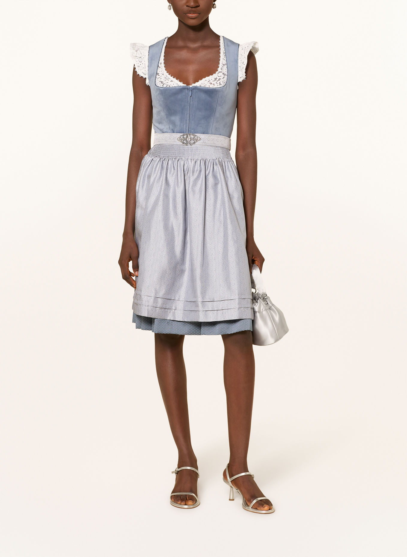 KRÜGER Blouse Dirndl HANNELIE en dentelle: BLANC