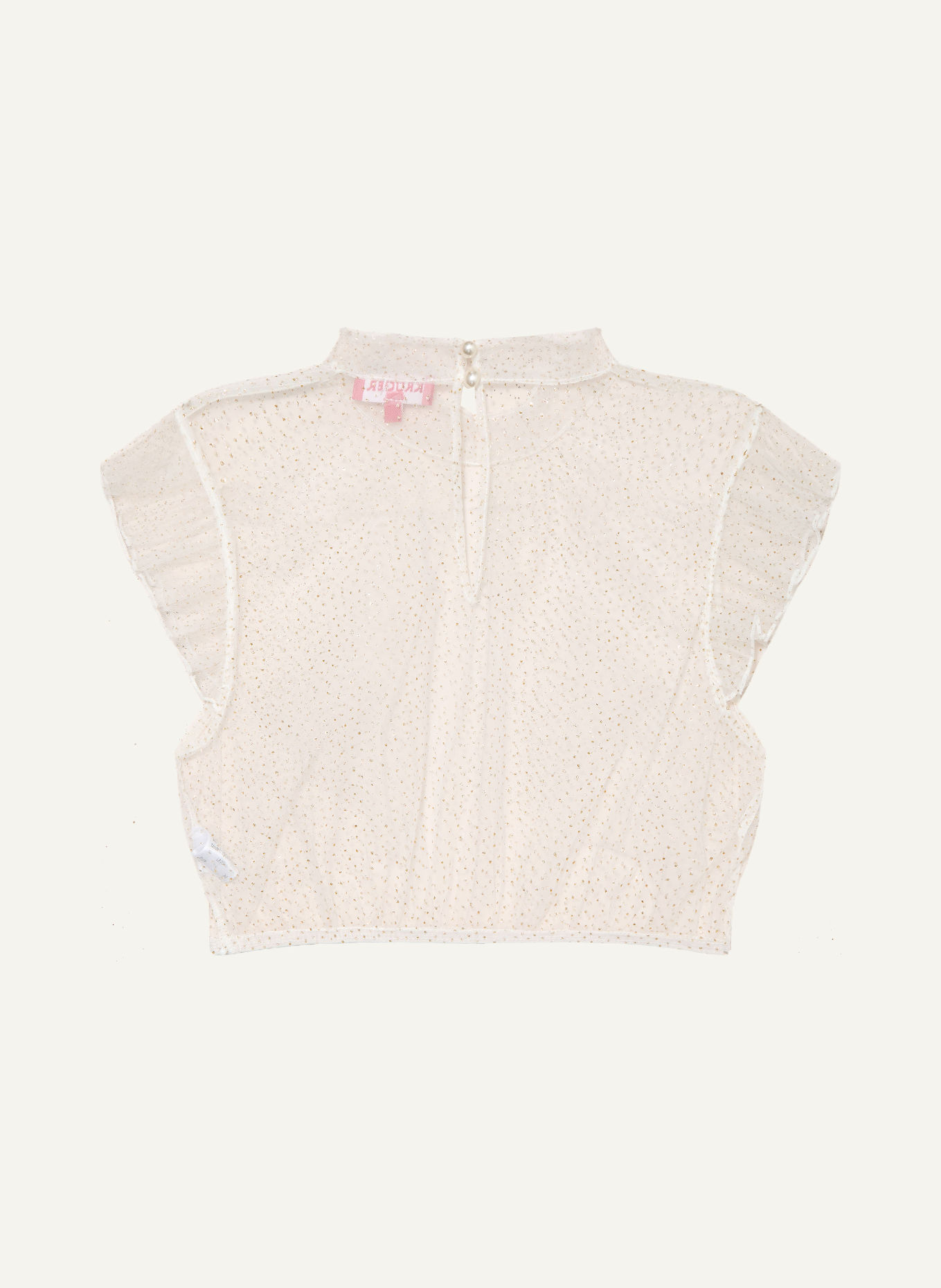KRÜGER Dirndlbluse EVELINE aus Mesh: WEISS