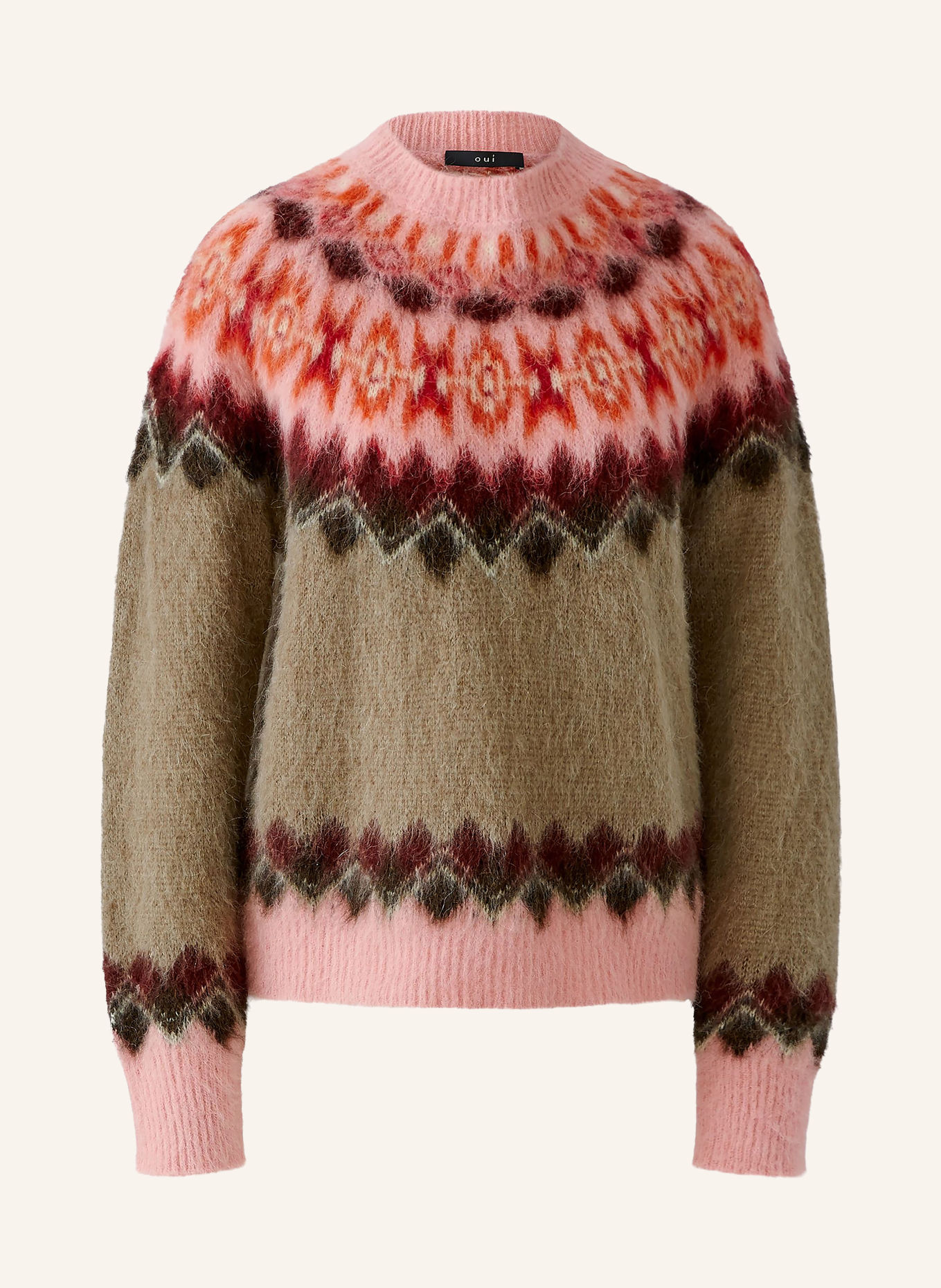 Oui Trui: TAUPE / ROZE / DONKERROOD