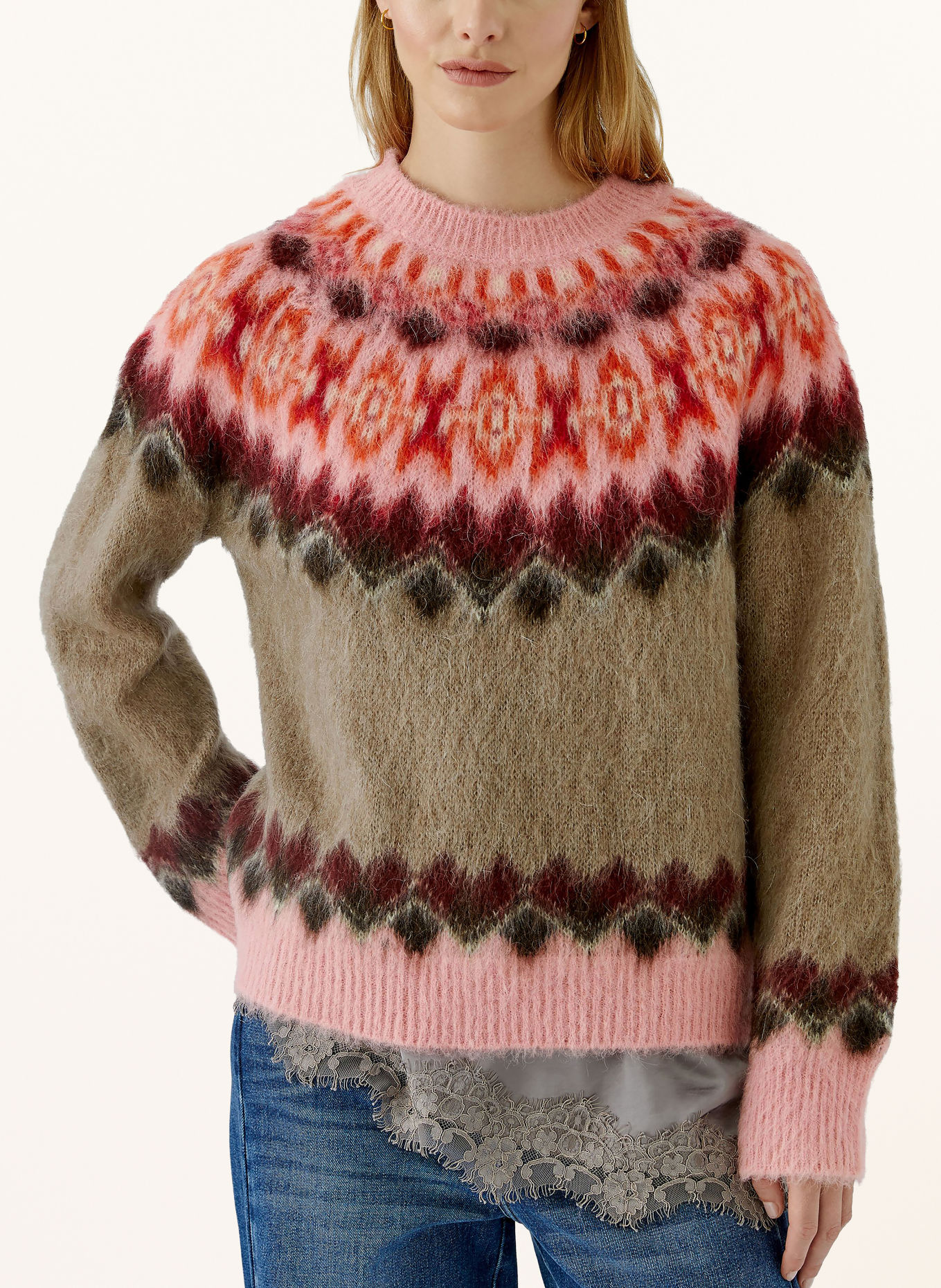 Oui Trui: TAUPE / ROZE / DONKERROOD
