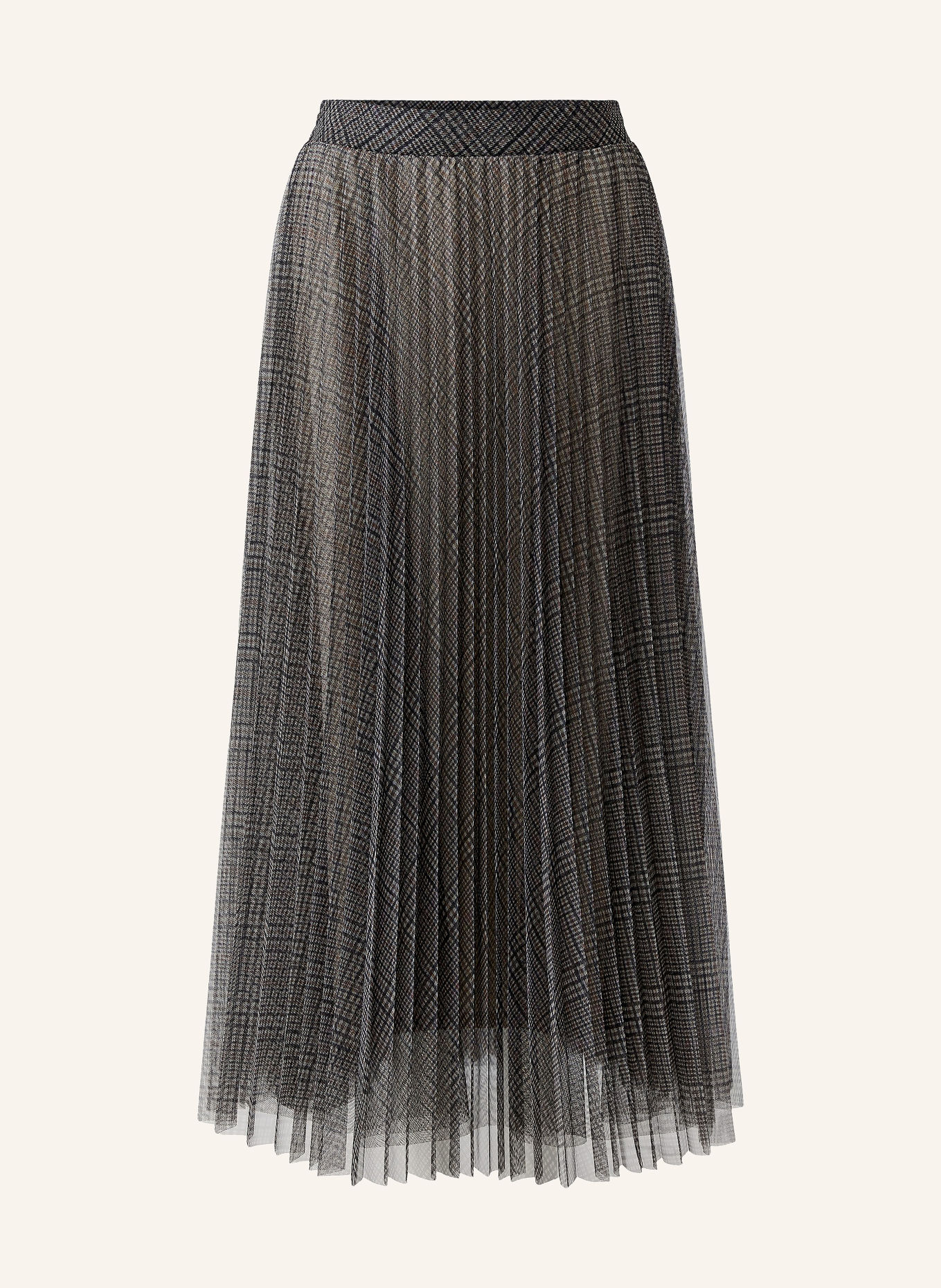 oui Pleated skirt: BROWN / BLACK