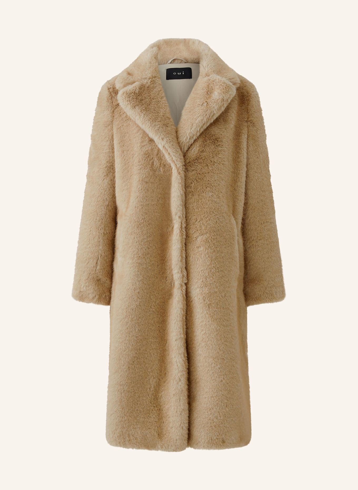 oui Manteau en fausse fourrure: BEIGE
