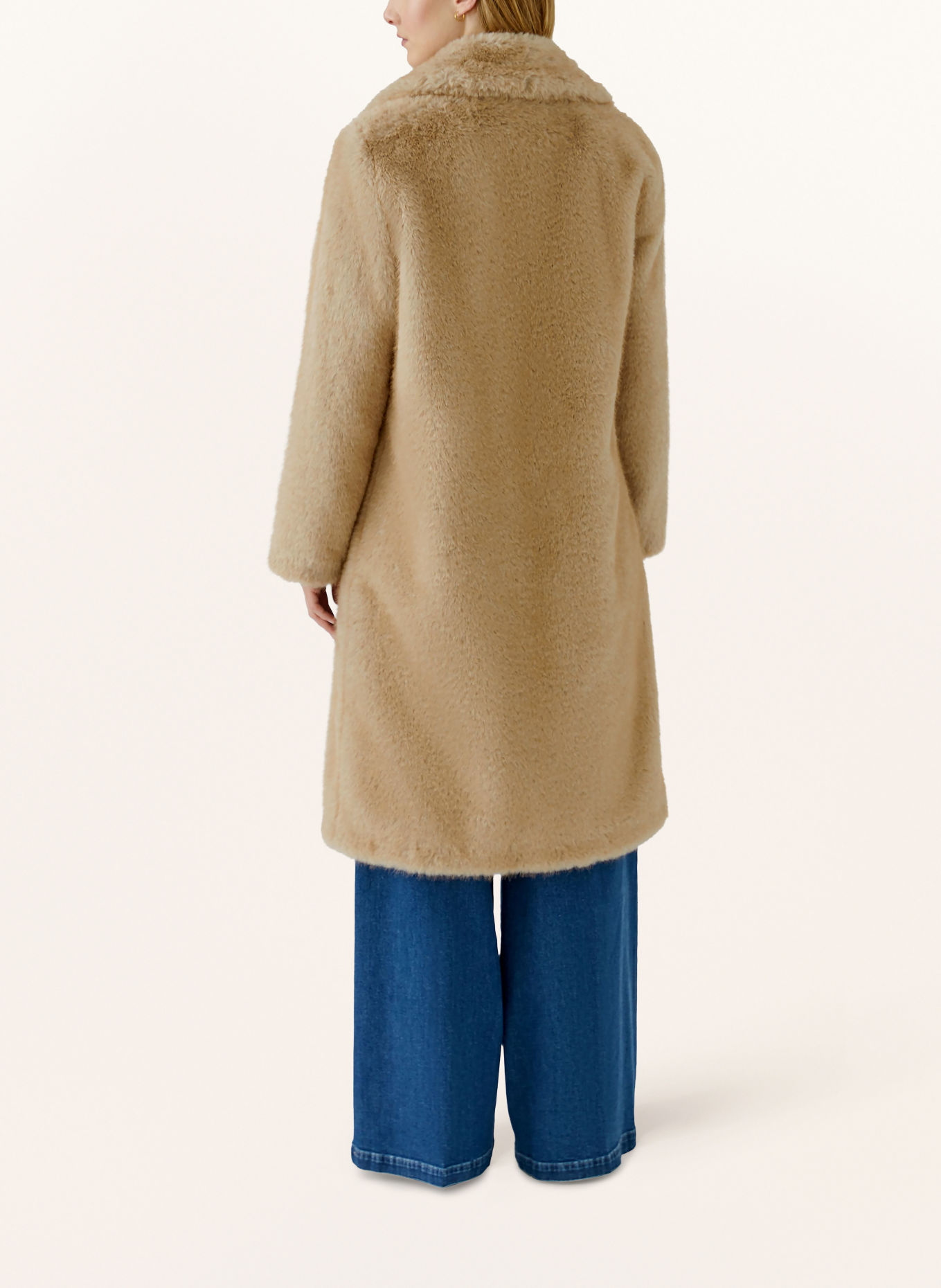 oui Manteau en fausse fourrure: BEIGE