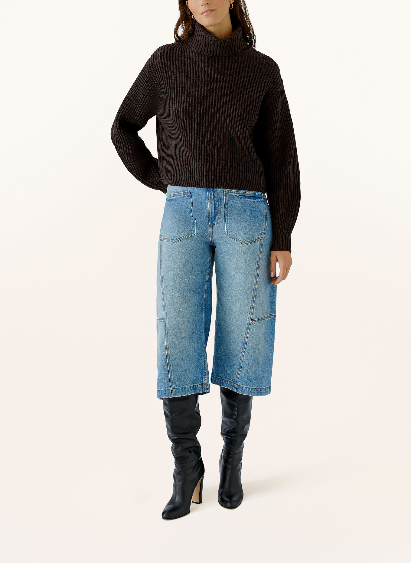 Oui Cropped Jeans: 5354 denim medium us