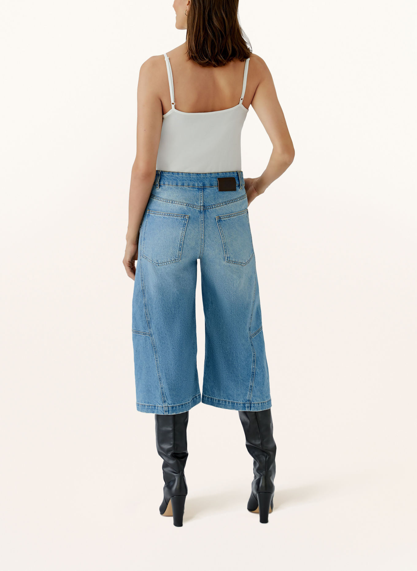 Oui Cropped Jeans: 5354 denim medium us