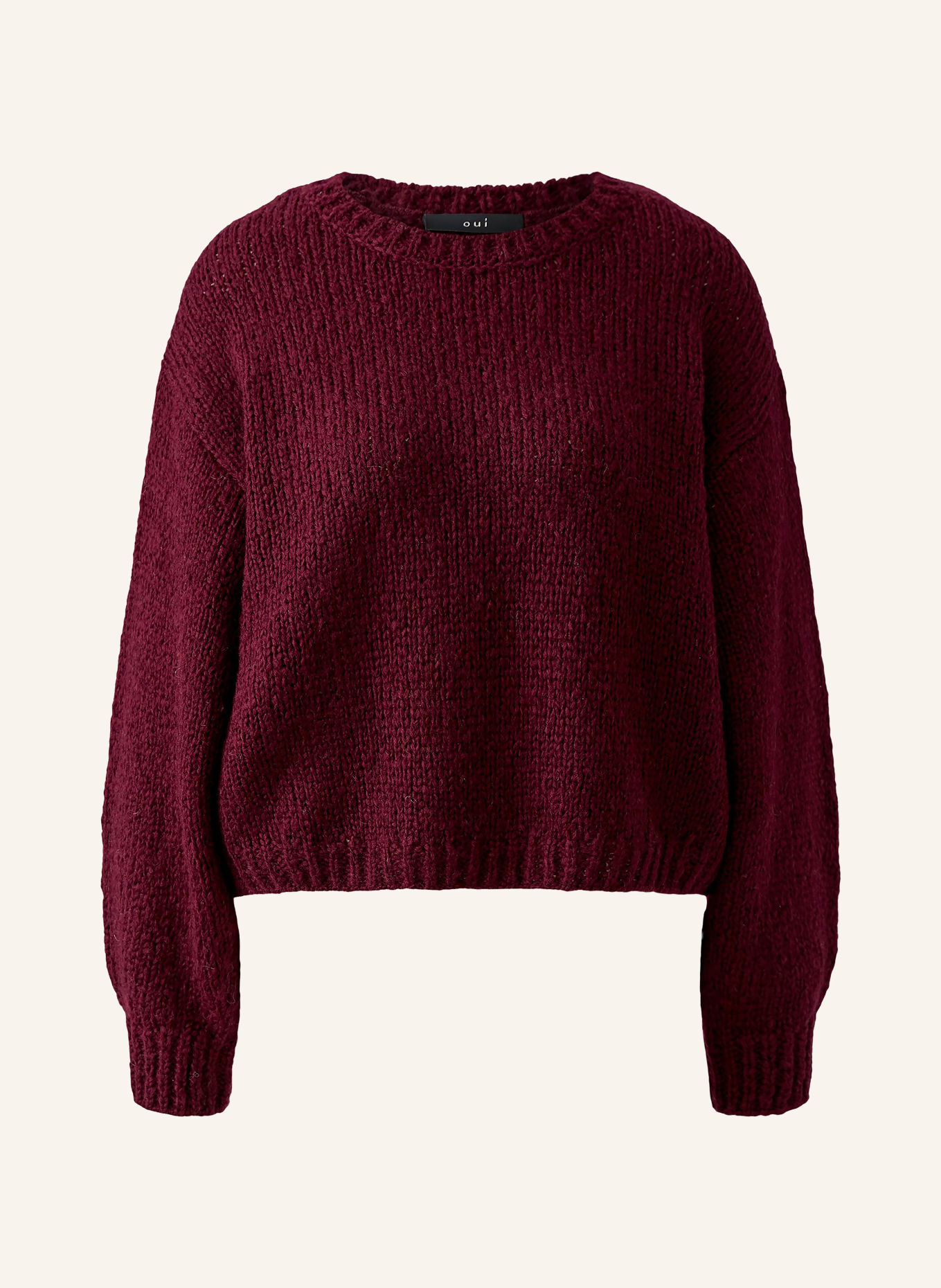 Oui Sweater: DARK RED