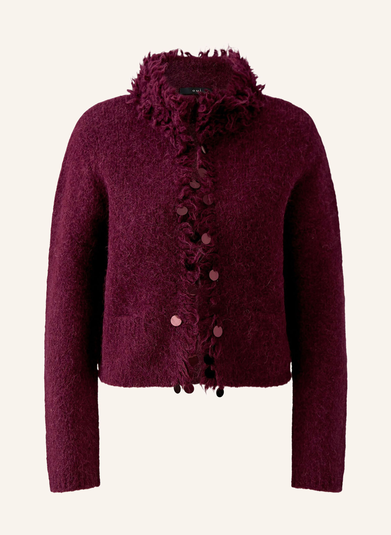 Oui Jas van alpaca: DONKERROOD