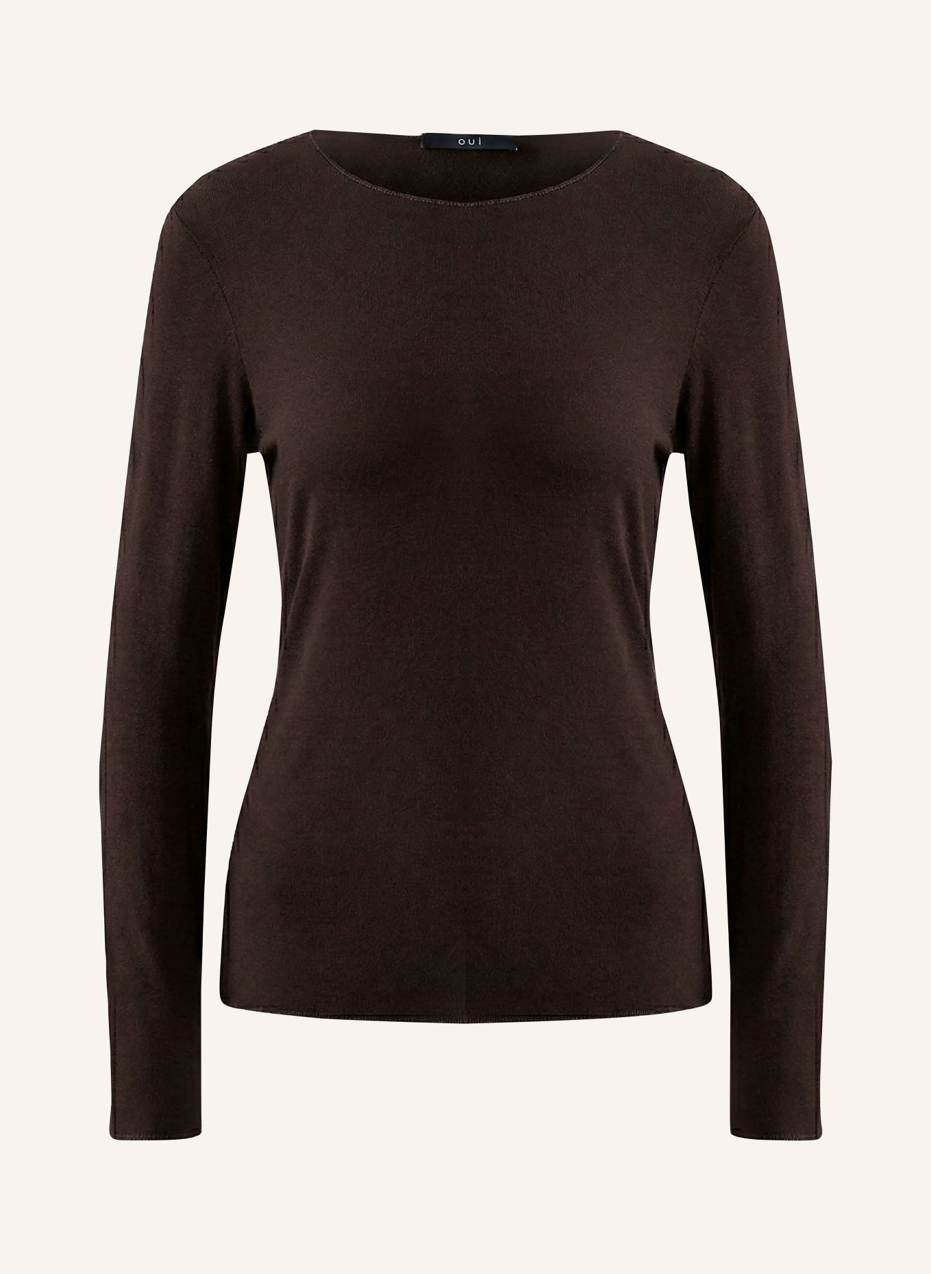 Oui Longsleeve: MARRON FONCÉ