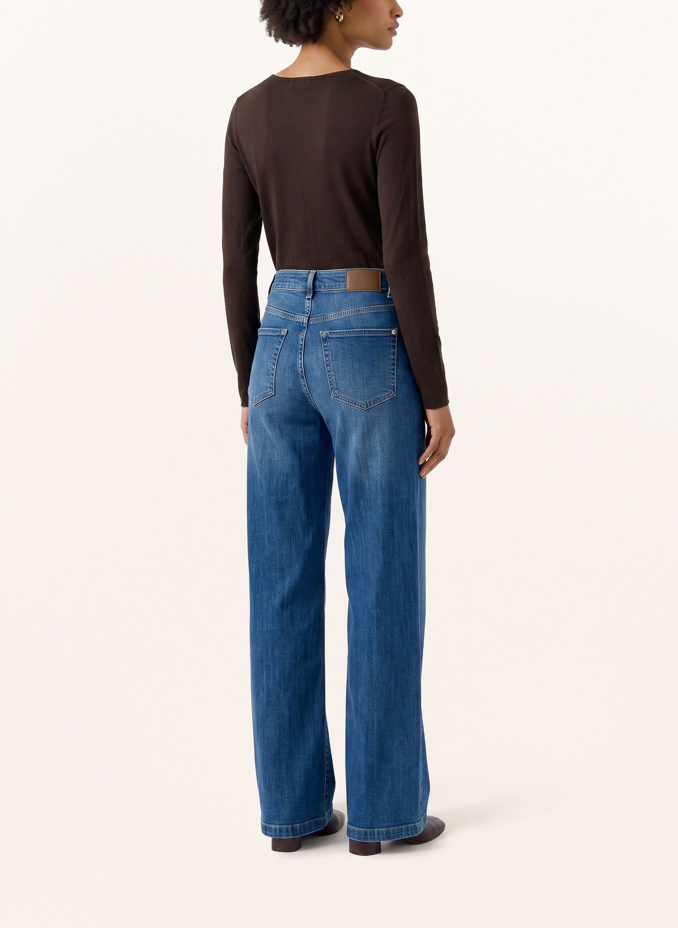 Oui Longsleeve: MARRON FONCÉ
