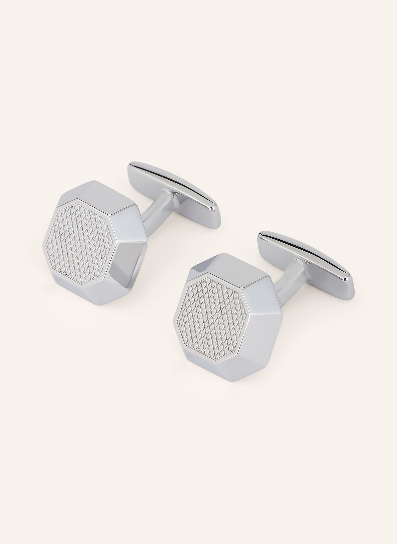 BOSS Manchetknopen METALOCT: ZILVER