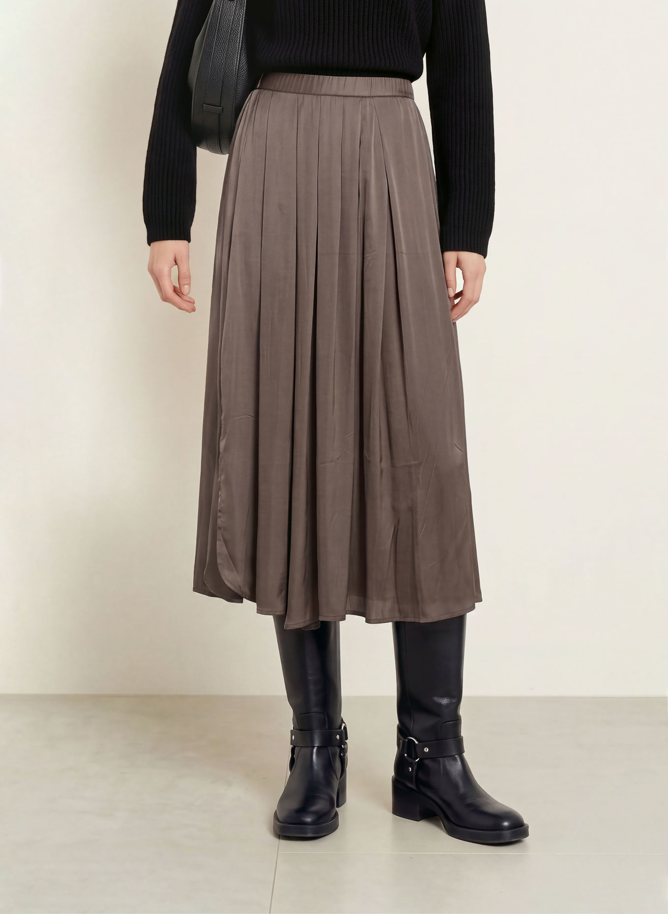 Marc O'Polo Satijnen rok: GRIJS