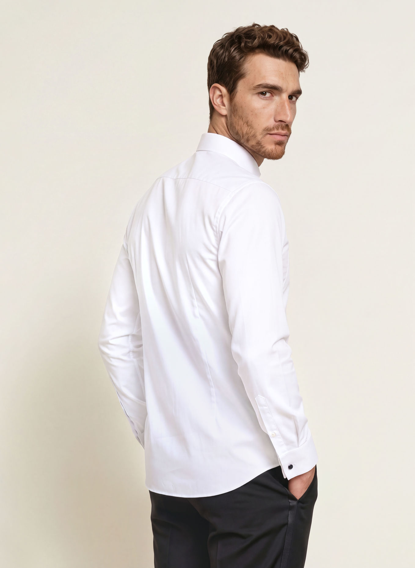 BOSS Koszula HANK Slim Fit: BIAŁY