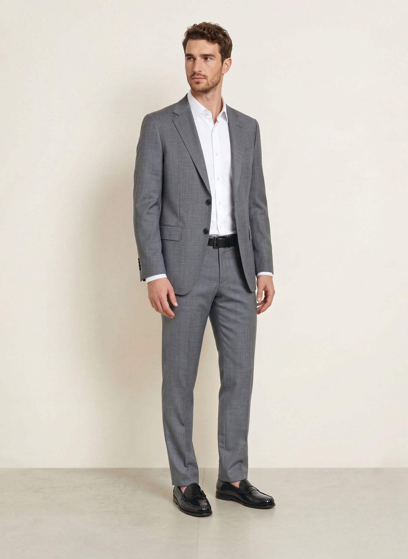 BOSS Koszula HANK Slim Fit: BIAŁY
