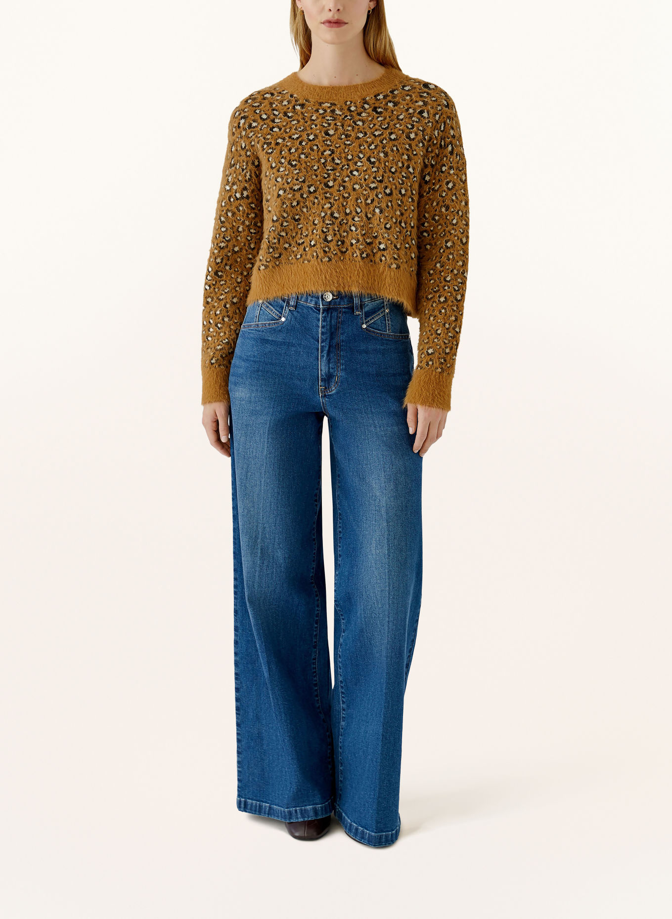 Oui Sweater: CAMEL / WHITE / BLACK