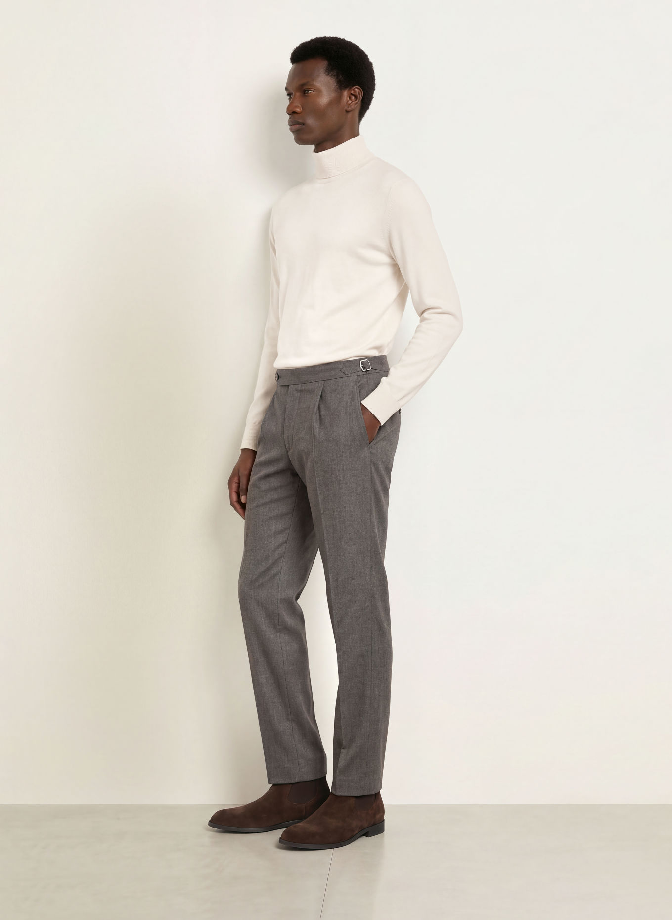 BOSS Rollkragenpullover MUSSO: CREME