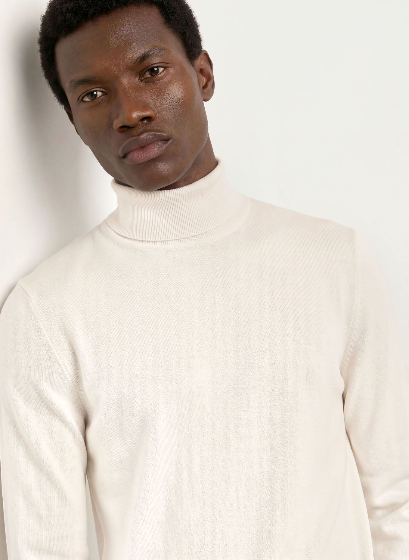 BOSS Rollkragenpullover MUSSO: CREME