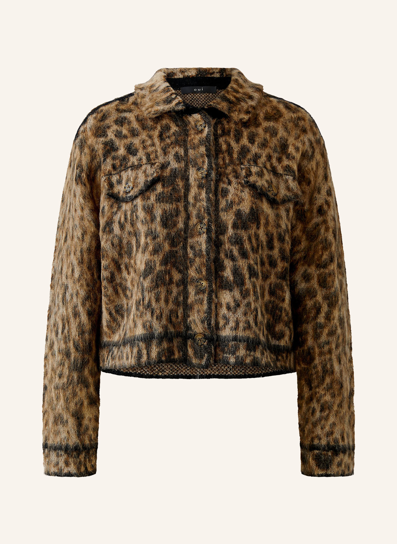 Oui Cardigan: CAMEL / LIGHT BROWN / DARK GRAY