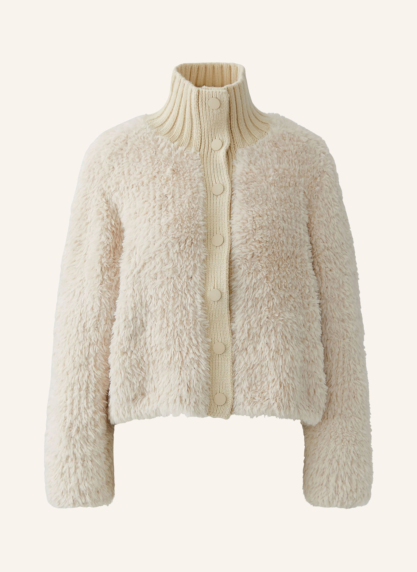 Oui Gilet en fausse fourrure: CRÈME